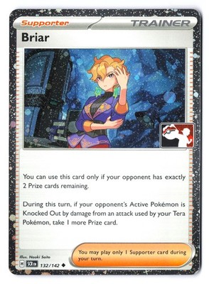 Briar 132/142 - Pokemon Prize Pack Series Stellar Crown Cosmos Holo Foil NM