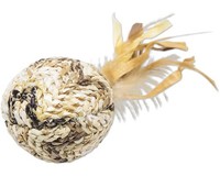 Katzenspielzeug Beeztees Catnip Spielball Tuxa Mit Katzenminze & Federn Ca. 10 X