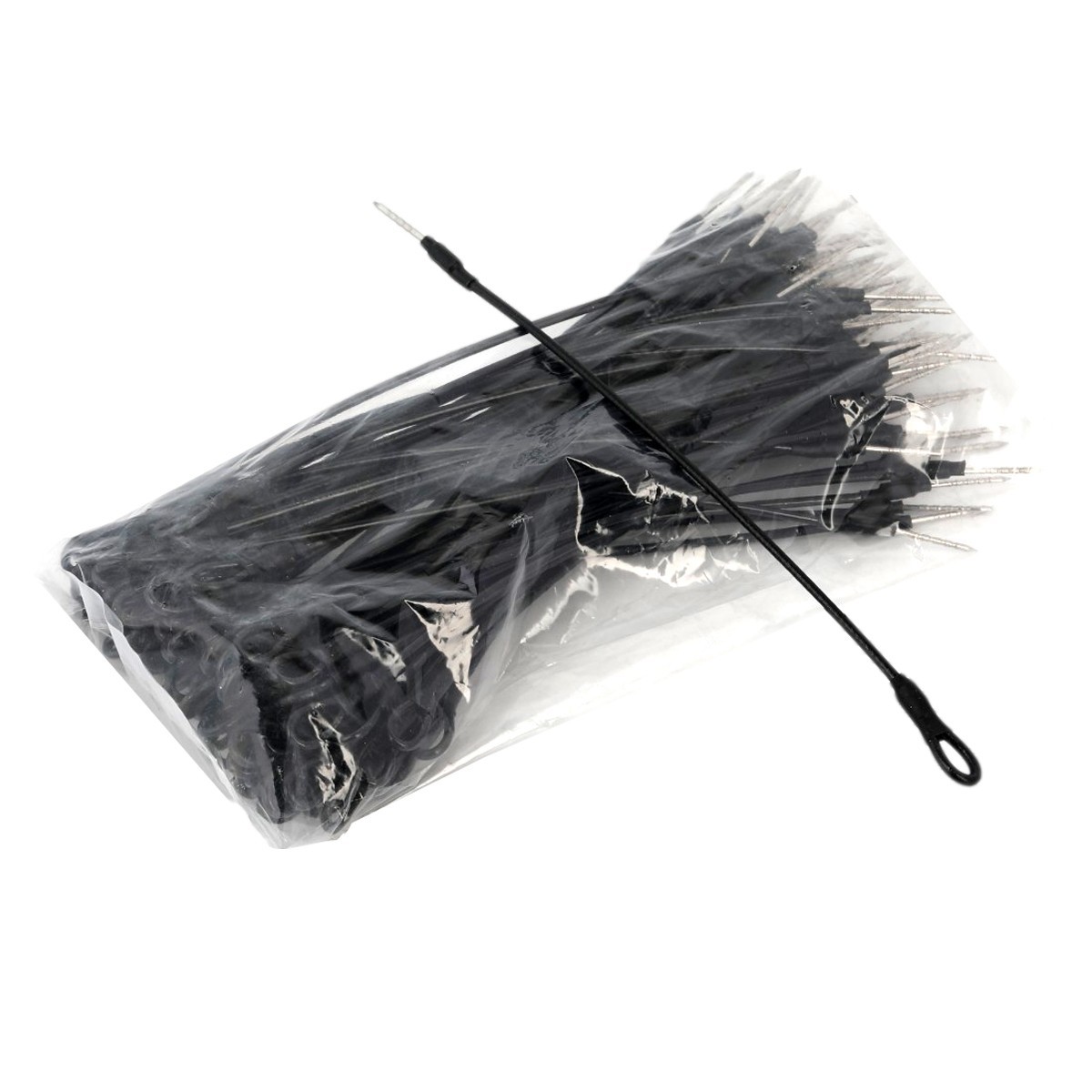 1000 Pcs Security Tag Lanyard 6.7" Length Black Color Retail Anti-Theft Equipmen