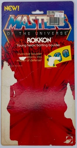 Rokkon MOTU Vintage Full Cardback Mattel 1986 Mexico Variant He-Man Card back