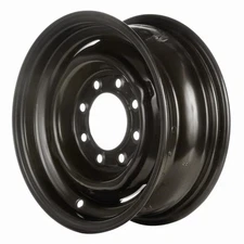 Painted Black 16x6.5 4 Slot Steel Wheel