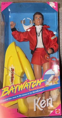 Ken Baywatch Doll Vintage Mattel WaveRunner Lifeguard 1994 #13200 NRFB NIB