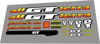 1993 GT PANTERA AL DECAL SET
