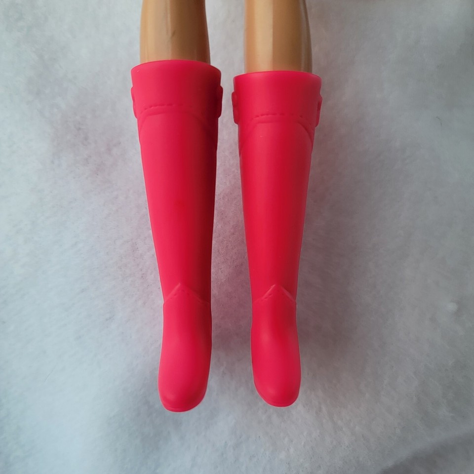 1990s Barbie Mattel Pink Tall English Equestrian Horse Riding Boots