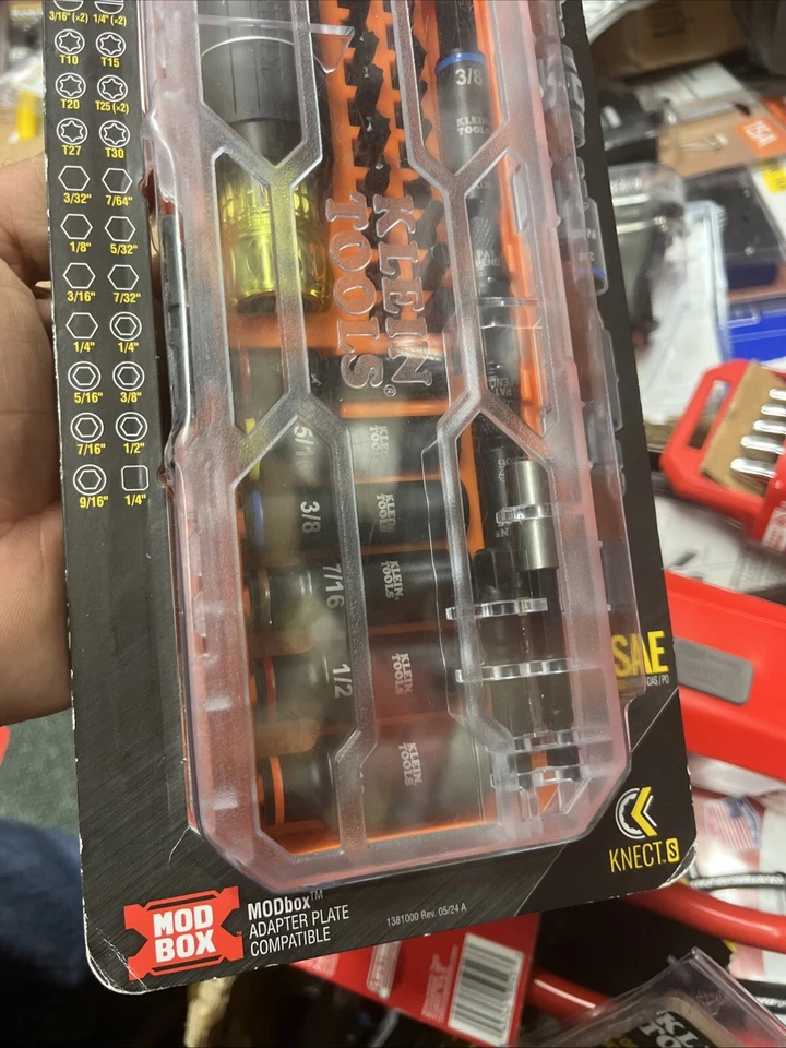 Klein 32502HD KNECT Impact-Rated Screwdriver & Socket 41 piece set w/Case - Image 4 of 4