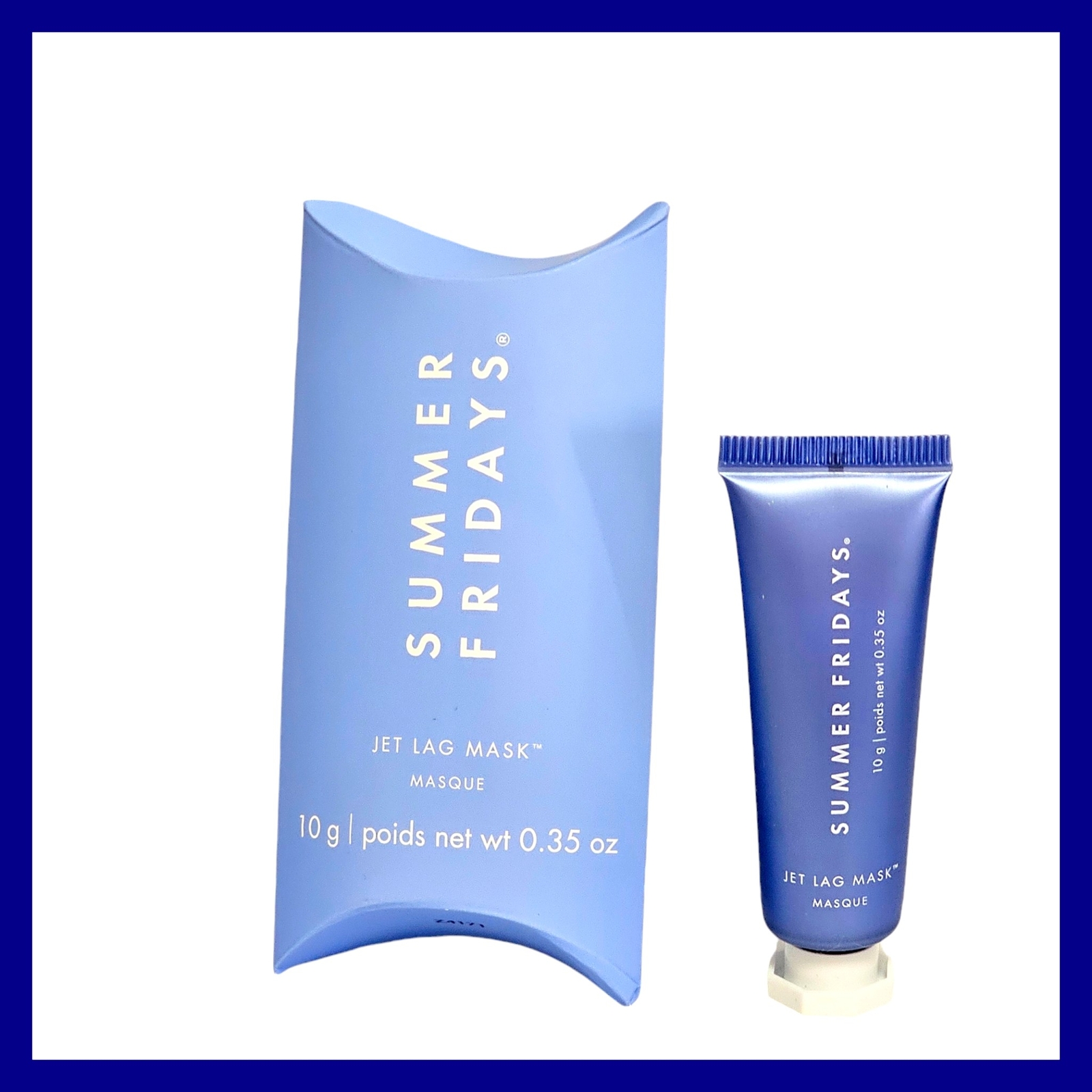 Маска для лица Летняя пятница от смены часовых поясов, 0,35 унции, 10 г., Мини-размер для путешествий, Новая, с гидратом в запечатанном виде