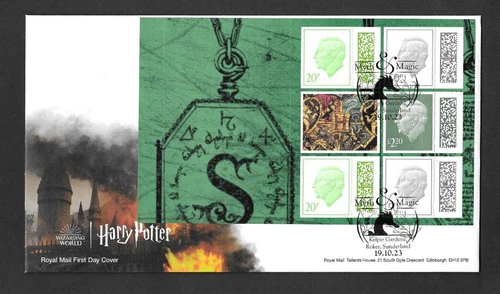 GB RM 2023 Harry Potter PSB Full Main Sheet Sunderland Special Postmark FREEPOST