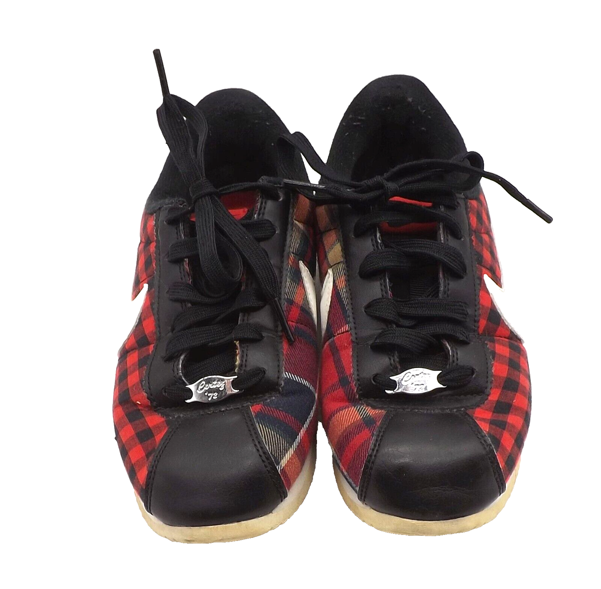 nike cortez black and red