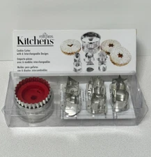 Fox Run Linzer Cookie Cutter Set - 6 piece Set With Recipes-No Instructions