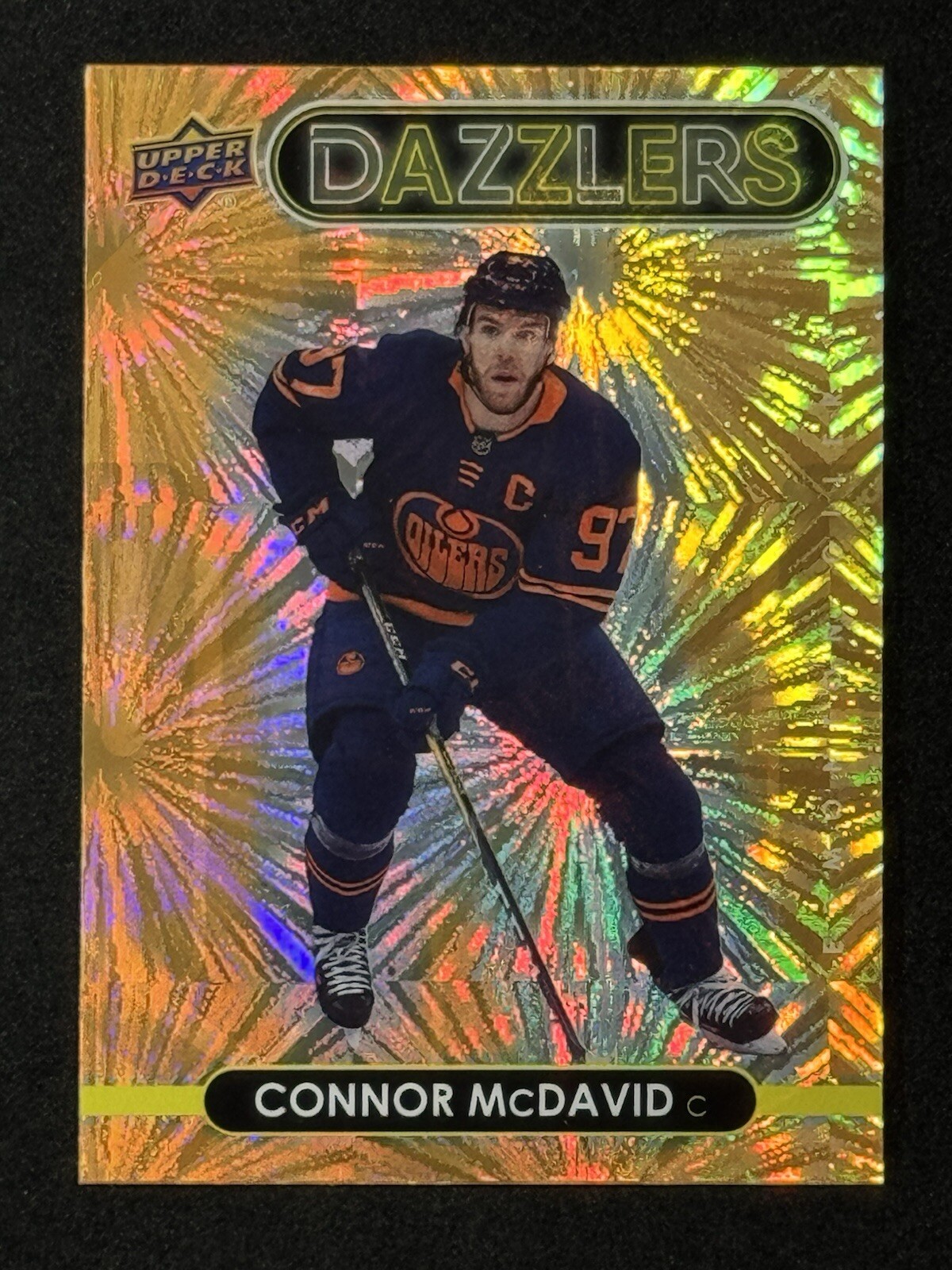 2021-22 Upper Deck Series 1 Dazzlers Orange Connor McDavid #DZ-19