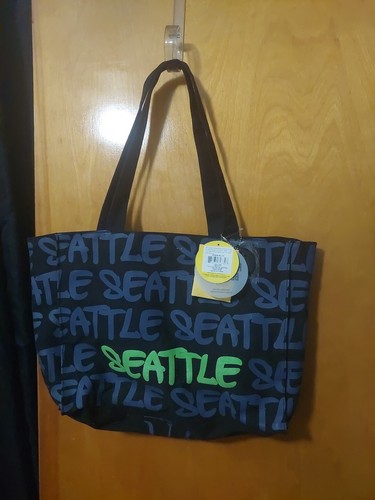 Robin Ruth Black Seattle Canvas Tote Shoulder Bag