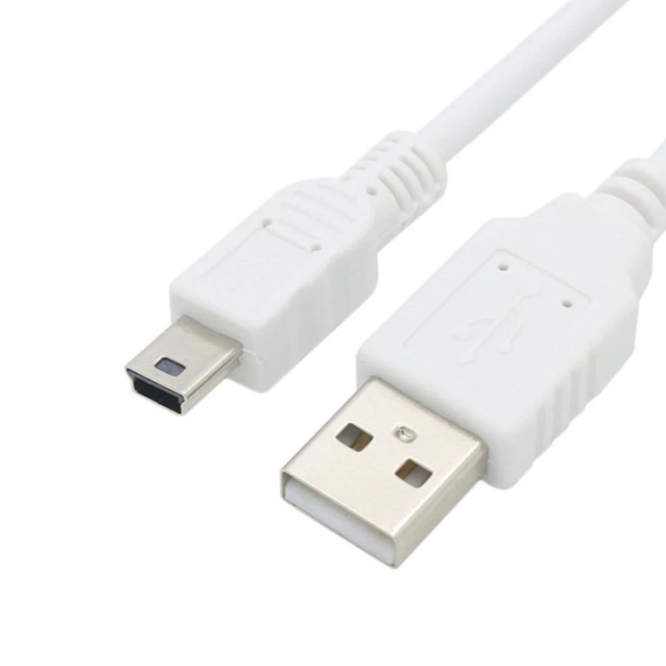Cable de carga USB 2.0 A a MINI 5 pines para cargador SONY PS3 corde blanco Foto 3 de 4