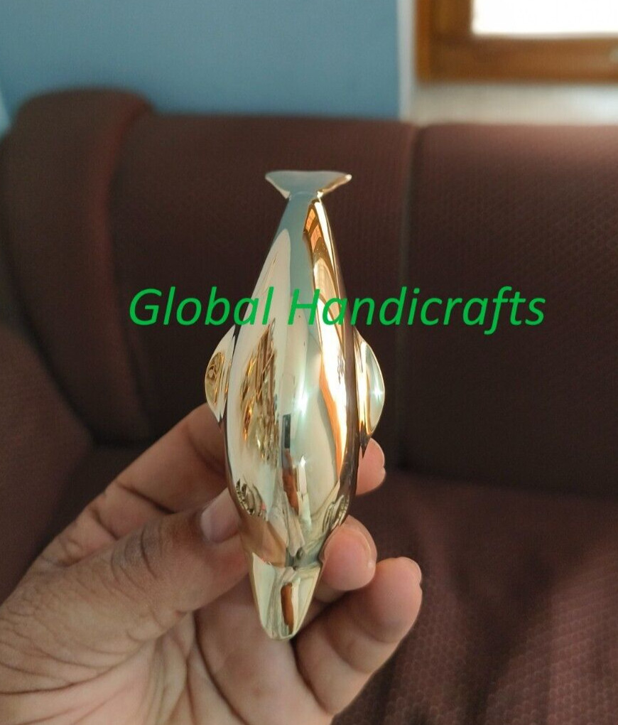 Nautical Handmade Solid Brass dolphin Handle for … - image 2