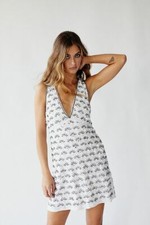 New Free People Edie Mirrored Sparkle Shift Dress size 10 MSRP: $238