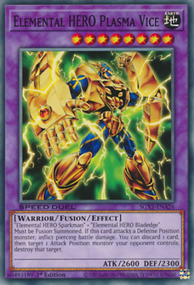 Elemental HERO Plasma Vice SGX1-ENA26 N/ Mint 1st YUGIOH Card