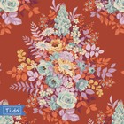 Tilda Chic Escape Whimsyflower Rust Designer Tone Finnanger 1/2 Yd