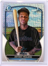 ⚾ ANTONY PEGUERO 2023 1ST BOWMAN CHROME MOJO REFRACTOR RC # 62