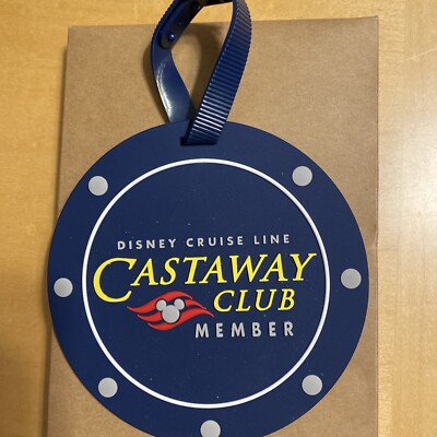 Disney Cruise Line Castaway Club Member Luggage Tag, New