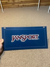 JanSport Made In USA Promotional 20 X 10 Store Display Vinyl Plaque Sign
