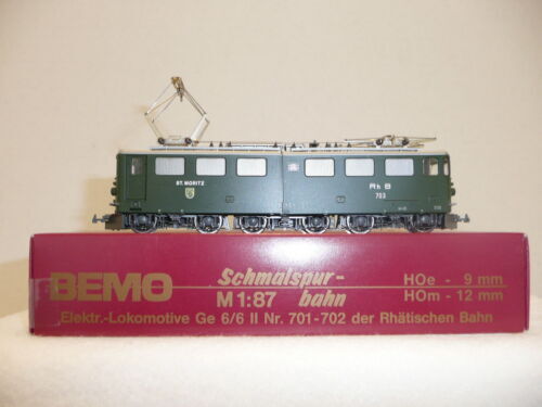Bemo Stangen Elektro Lok 1256 117 RhB Ge 2/4 Nr. 207 H0m | eBay
