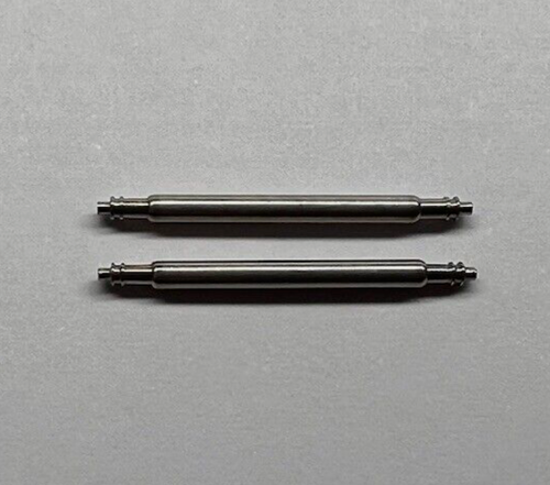 2 Edelstahl-Federstege (1 Paar), 13-24 mm, Rohr/Zapfen Ø 1,8/0,9 mm Premium - Bild 2 von 2