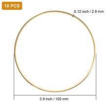 CURTZY (6er Pack) 26.5 Cm - Stickrahmen Ring - Bambus Holzringe Rahmen Rund - Verstellbare Reif Zum Sticken, Kreuzstich, Basteln DIY, Nähen Mit Stoff