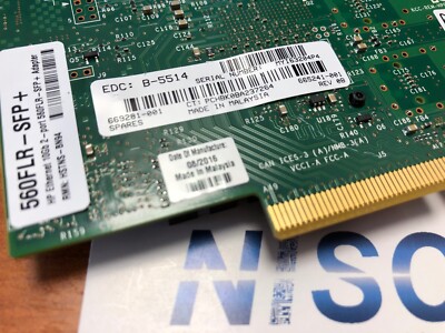 HP 554FLR 10Gbps Carte Réseau SFP+ DUAL PORT ADAPTER
