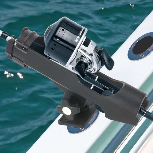 Supporto per canna da pesca regolabile 360° asta barca supporto staffa kayak con morsetto - Foto 2 di 12
