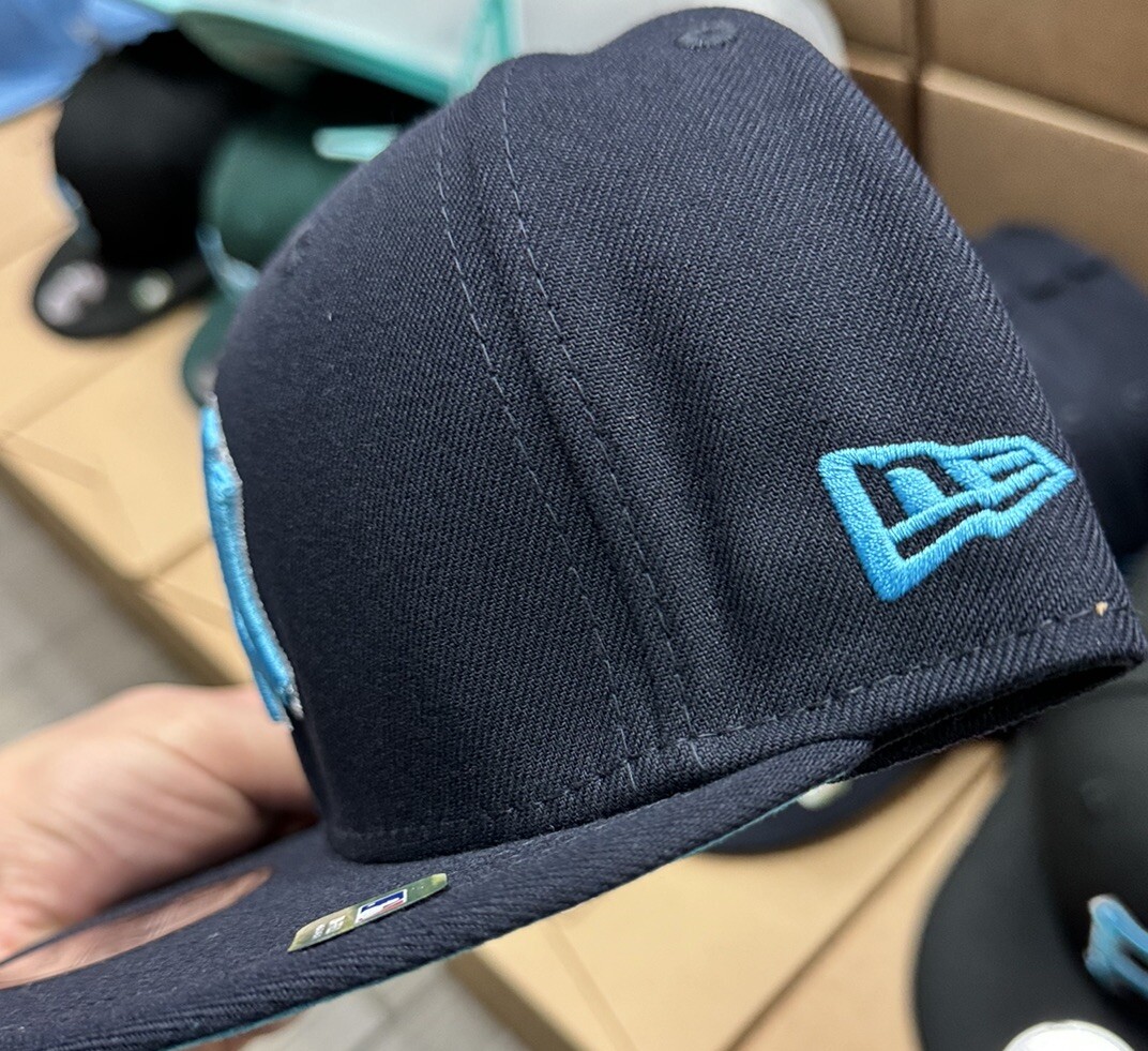New Era New York Yankees Navy Blue Teal Snapback Hat Cap | eBay