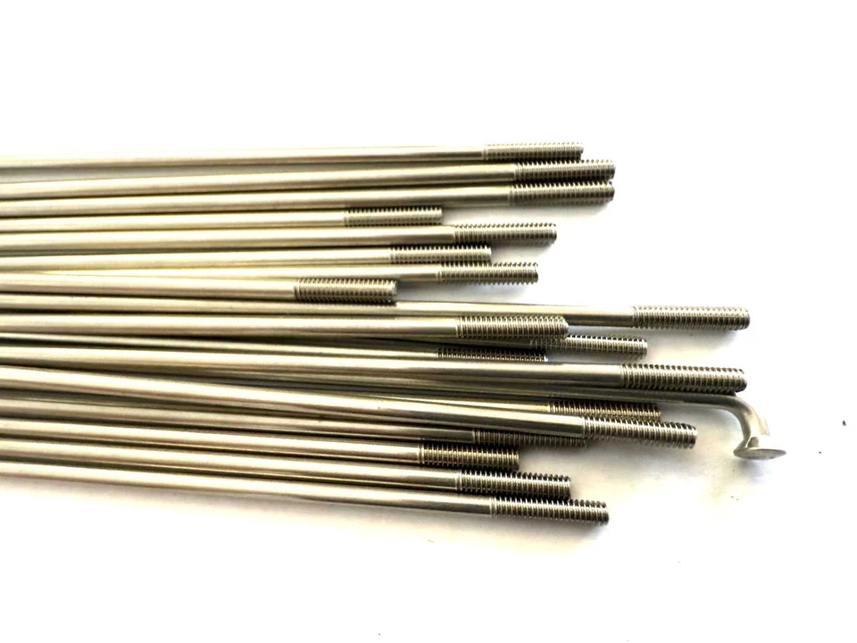 Radios redondos negros DT SWISS Champion plateados curva en J 2,0 mm 284 mm 20/cuenta Foto 3 de 4