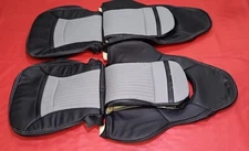 Best fit for Chevy Corvette C5 Sports seat cover Synthetic Leather - Blk/Grey