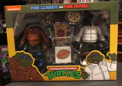 NECA Teenage Ninja Mutant Turtles Punk Leonardo & Punk Raphael Action Figures