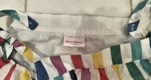 Hanna Andersson Girls Size 150 (12 years US) striped shorts & top 2 piece outfit - Picture 3 of 4