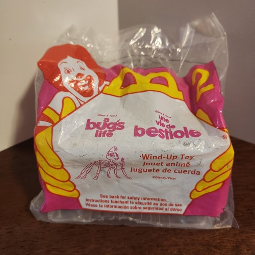 Vintage NEW 1998 McDonald's Pixar's A Bug's Life Rosie the Spider Wind-up Toy #2 - Picture 2 of 5