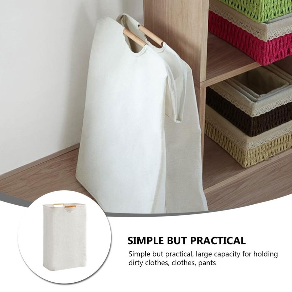 Toy Container Folding Laundry Basket Uniform Line Practical Bag eBay