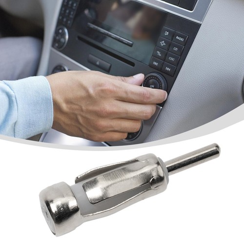 Car Radio Stereo Antenna Adaptor Auto ISO To Din Connector Aerial Plug,Silver