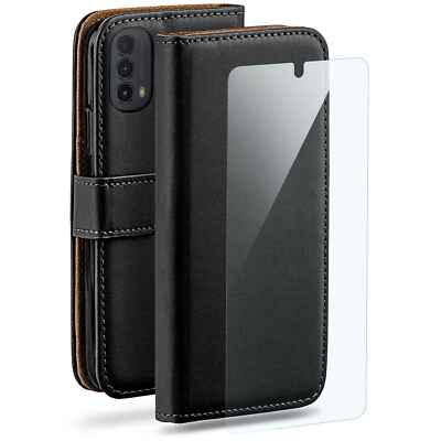 Handy Tasche für Motorola Moto E30 / E40 Schutz Hülle Etui Handyhülle mit Folie