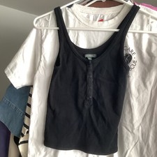 Wild fable by target crop snap front tank wild fable Size xs extra small