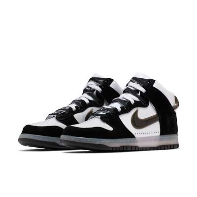 DA1639-101] Mens Nike Dunk High 'Slam Jam White Black' | eBay