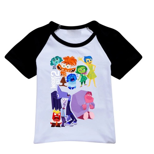 Inside Out 2 Shirt Kids Sportswear Short Sleeve T-Shirt+Shorts 2pcs Set Toddler - Picture 41 of 47