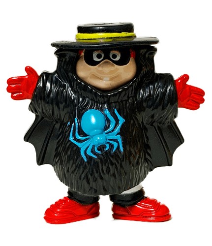 1995 McDonalds Happy Meal Hamburglar Spider Bat Costume Halloween Toy #5 Figure - Picture 2 of 5
