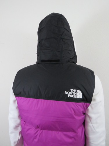 Mens The North Face 96 Retro Nuptse 700-Down Insulated Puffer Vest Purple Cactus - Picture 10 of 15