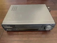 RARE Sharp VC-A580 VHS VCR Player Recorder-HI FI-4 Head Tested  19 Micron Black
