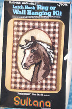Sultana Palomino Horse LATCH HOOK Rug KIT 24 x 36" HIGH LOW 79096 Wall Hanging