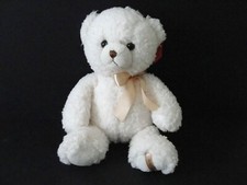 NWT Aurora World Stuffed Plush Teddy Bear Easter Spring 14" Ashford Bear Cream