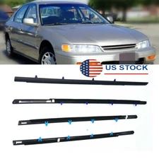 4x Window Weatherstrip Molding Trim 72410-SV4-A12 For Honda Accord 1994-1997 USA