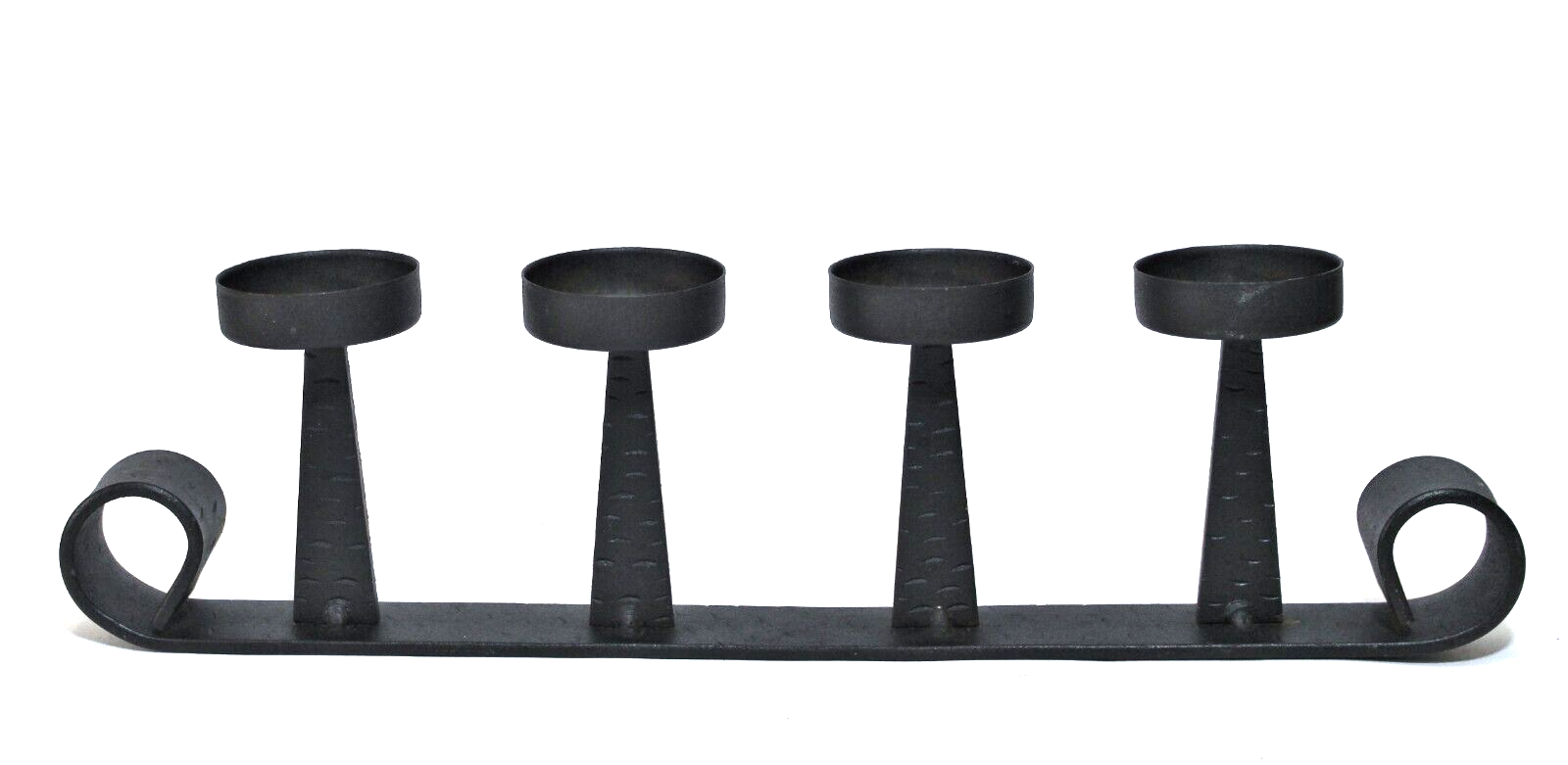 Candelabra Matte Black Metal 14.5" Candle Holder eBay