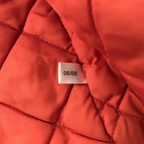 Vintage 90s Adidas Jacket Boys Large Orange Blue Hooded Insulated Hip Hop Y2K - Picture 10 of 13