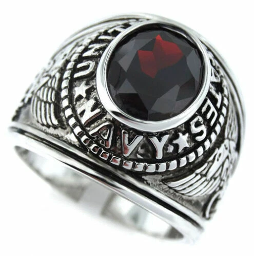 Chapado en Rodio Granate Joyería para Hombre
