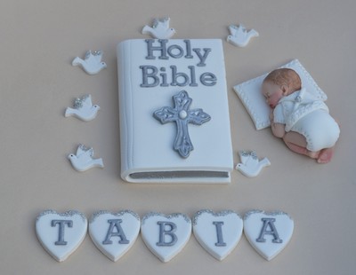 baby christening bible